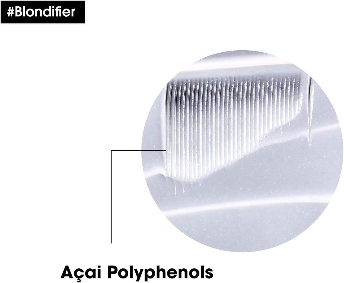 L'Or&eacute;al Professionnel Paris Serie Expert Blondifier Mask, Protective Hair Treatment for Blonde and Natural Blonde Hair, Gives Shine, Nourishing Hair Care with A&ccedil;ai Berries, Intensive Treatment, 250