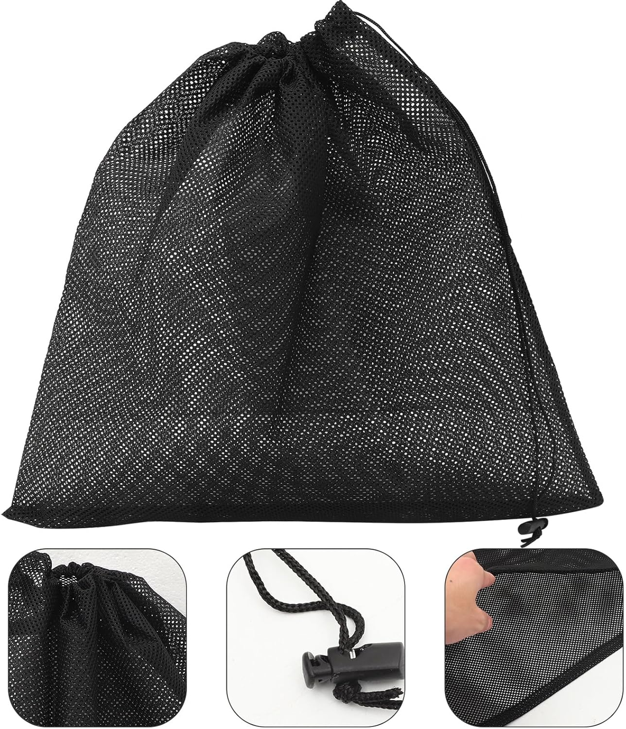 Swimming Pool Pump Filter Bag Black Mesh Barrier Bag for Aquarium Pumps Protective Filter Mesh and Prevent Debris Damage image number 4