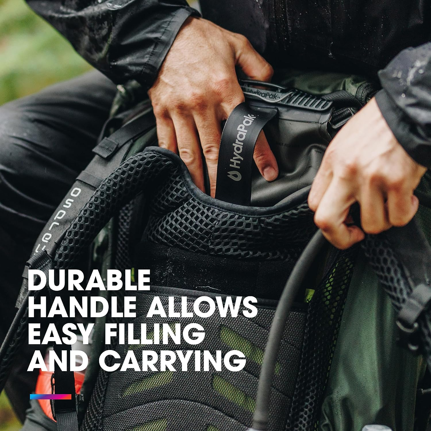 Hydrapak Force (2L or 3L Hydration Reservoir) - Ultra-Durable Water Bladder for Hydration Pack &ndash; Insulated Tube & Dust Cover, Self-Sealing Bite Valve, Leak Proof, Fully Reversible Dishwasher Safe image number 1