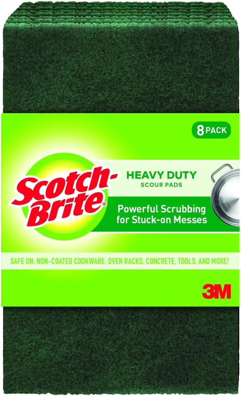 Scotch-Brite Heavy Duty Scour Pads, Scouring Pads for Kitchen and Dish Cleaning, 8 Pads image number 5