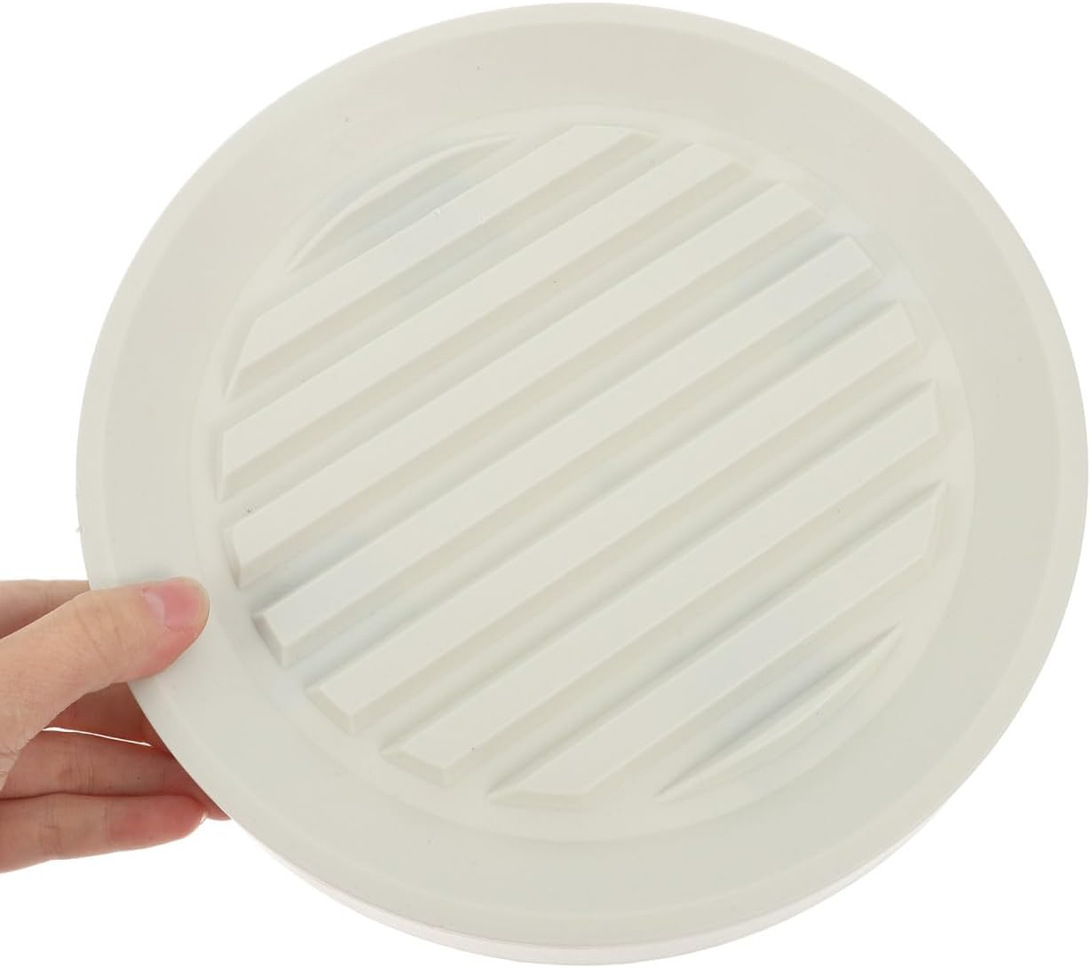 YARNOW Mobile Flower Pot Tray with Wheels - Thickened Plant Saucer for Easy Movement and Water Storage 28.5X24Cm White