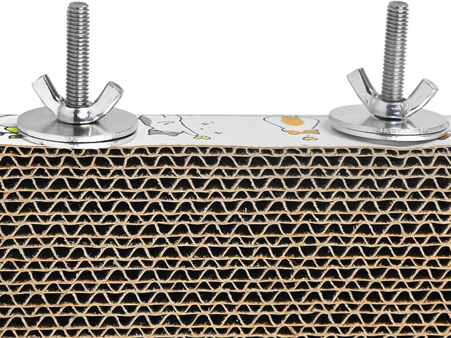 Fenteer Parrot Cardboard Foraging Toy Cage Accessories Exercise Bird Chew Toy Paw Grinding Stick for Budgies Cockatiel Lovebirds, S