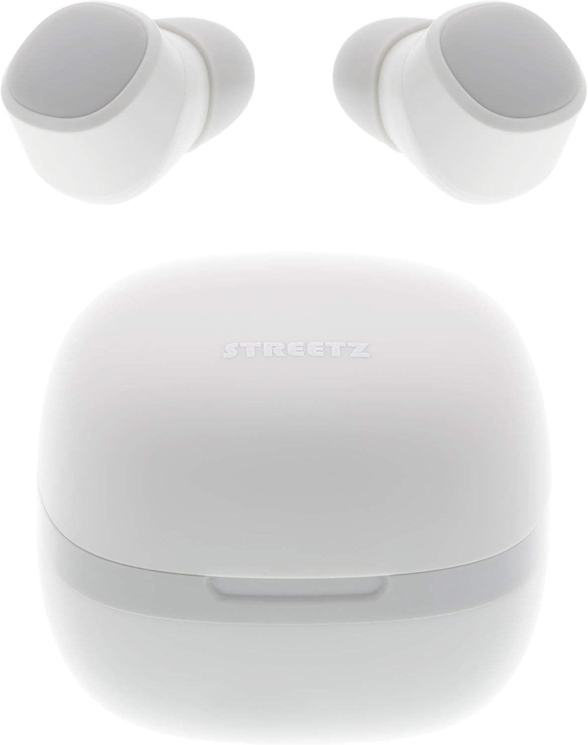 STREETZ TWS-002 Stereo Bluetooth Headphones, Wireless In-Ear Earbuds with Premium Sound Profile, Particularly Small and Lightweight, IPX6 Water Protection Class, Comfortable Hold, Bluetooth 5 (White) image number 3