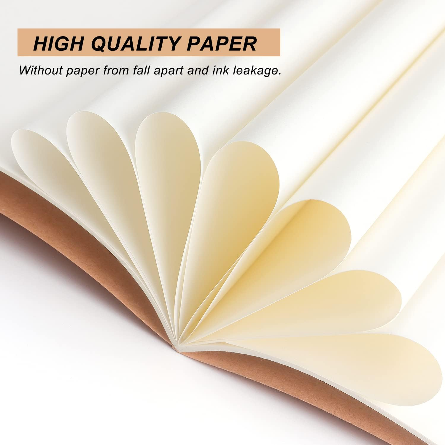 FACAICAI 4 Pc Notebook Journals for Travelers, Students and Office, Writing Sketchbook Memo Diary Subject Notebooks Planner with Blank Paper, 60 Pages, 30 Sheets, 8.3X5.5 Inch, A5 Size image number 4