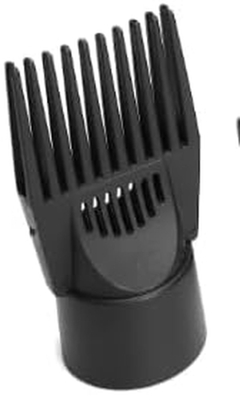 1Pc Black Universal Hair Dryer Comb Attachment for Straightening and Detangling - Nozzle Plastic Hairdressing Salon Blow Comb for Curly, Natural Hair - Styling Tools and Appliances image number 5