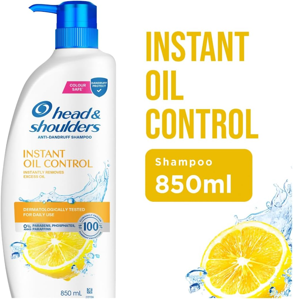 Head & Shoulders Oil Control anti Dandruff 850Ml Shampoo image number 3