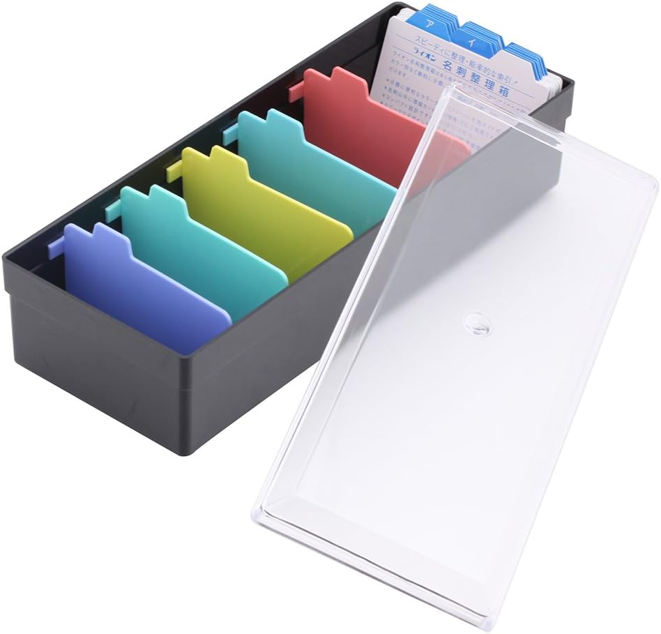 Lion Office Equipment No.51-Bk Business Card Organizer, 500 Pieces, Black