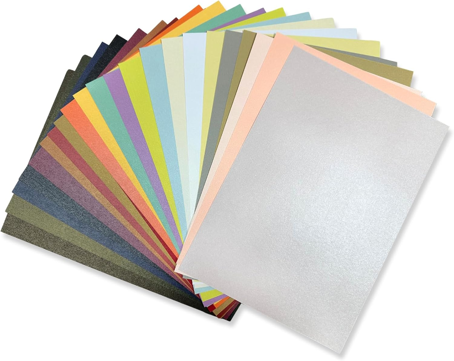 NILLOS A4 Sparkly Paper, 25 Sheets Glitter Cardstock Paper for DIY Projects, Card Making (25 Colors, 250 GSM) image number 3