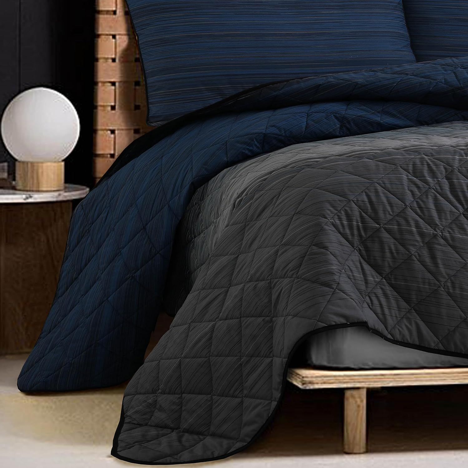 Bedding Comforter Sets &ndash; 100% Cotton Lightweight Summer Comforter Bed Set &ndash; Gbbscomforter with 2 Pillowcases - Comforter Set King Size - Coverlet and Bedspreads (3Pcs, King)