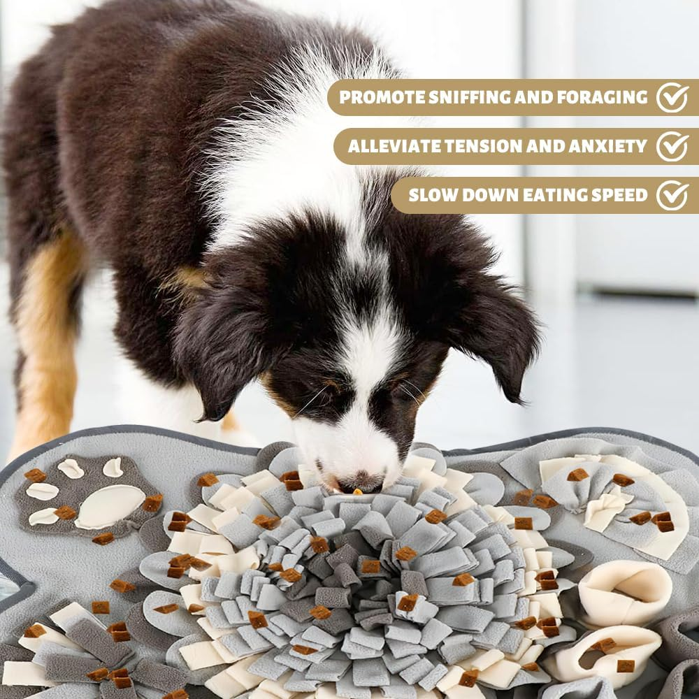 YANGUN Sniffing Rug for Dogs, Sniffing Rug, Dog Sniffing Mat, Dog Intelligence Toy for Dogs, Promotes Natural Foraging & Stress Relief for Dogs Cats image number 6