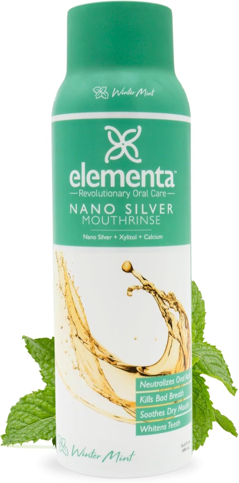 Elementa Silver - Nanosilver Adult Mouth Rinse 20 Fl Oz. - Wintermint image number 6