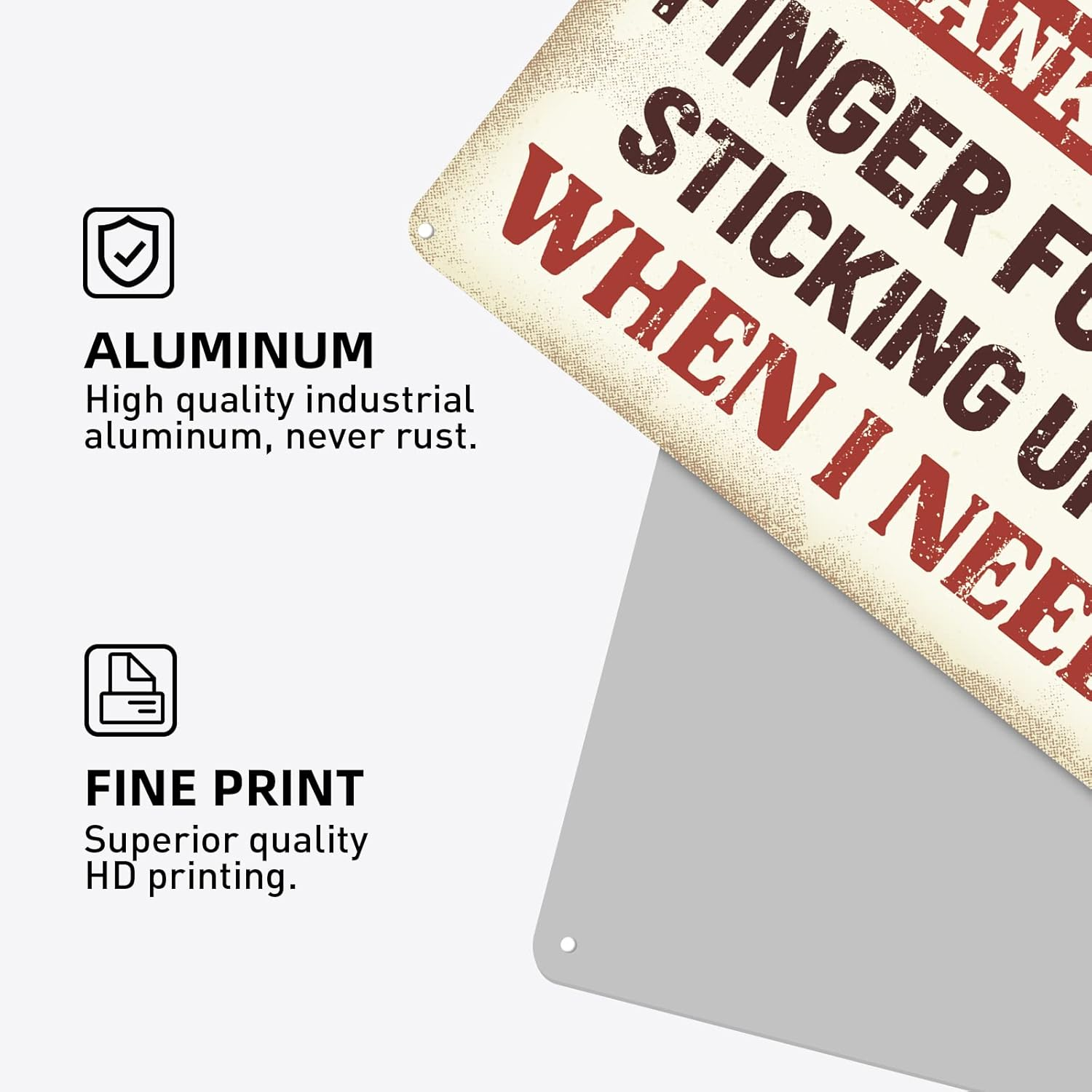 Rousen Man Cave Decor, Funny Bar Signs, Cool Stuff for Men, Sarcastic Tin Signs, Suitable for Garage, Cafe, Office, Kitchen, Home Bar, RV, Aluminum Sign 12X8 Inch, 4 Holes for Easy Hanging