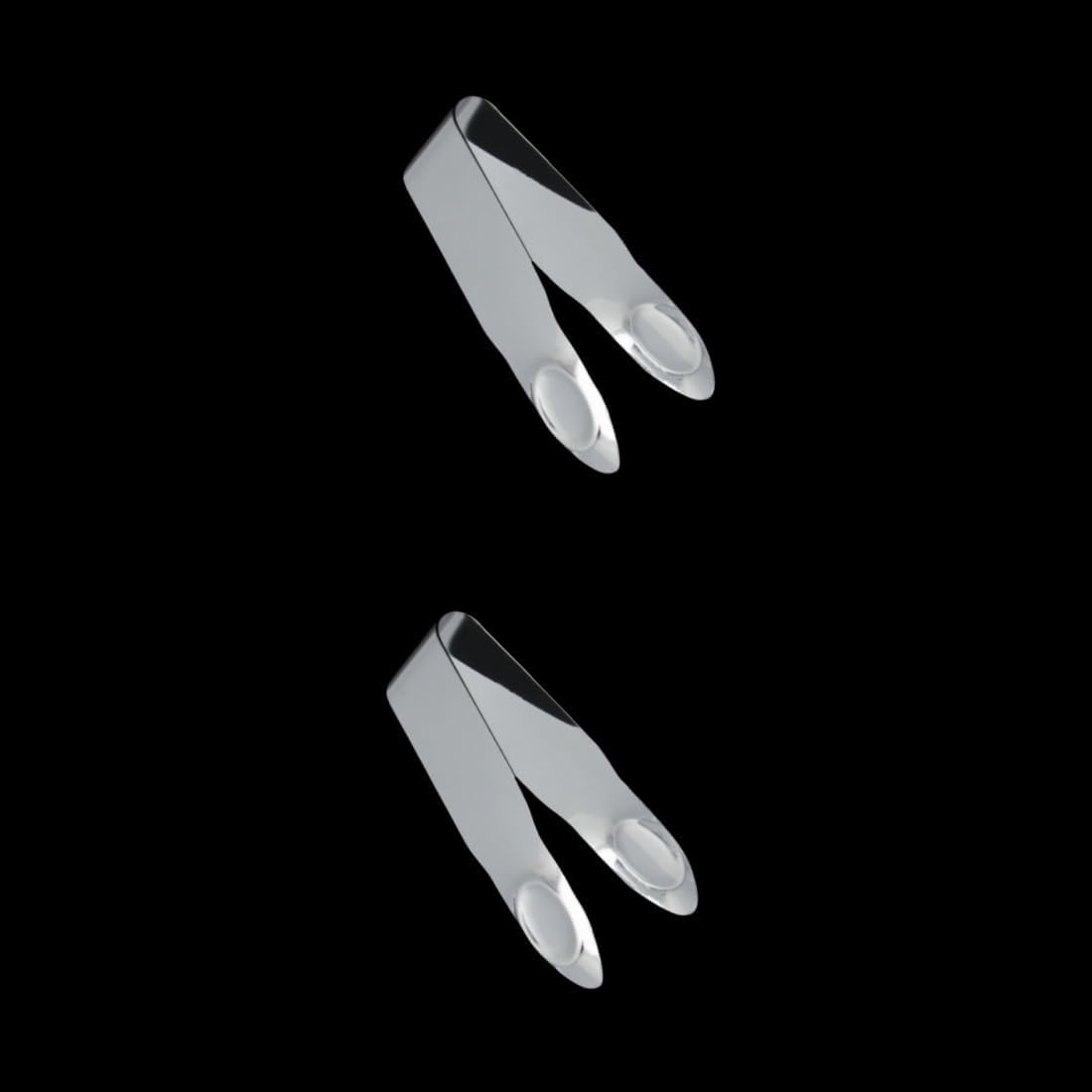 Stainless Steel Strawberry Huller Fruit Stem Remover Home Kitchen Tools for Cherry Tomato, 2.8 * 1,Silver, 2Pcs image number 2