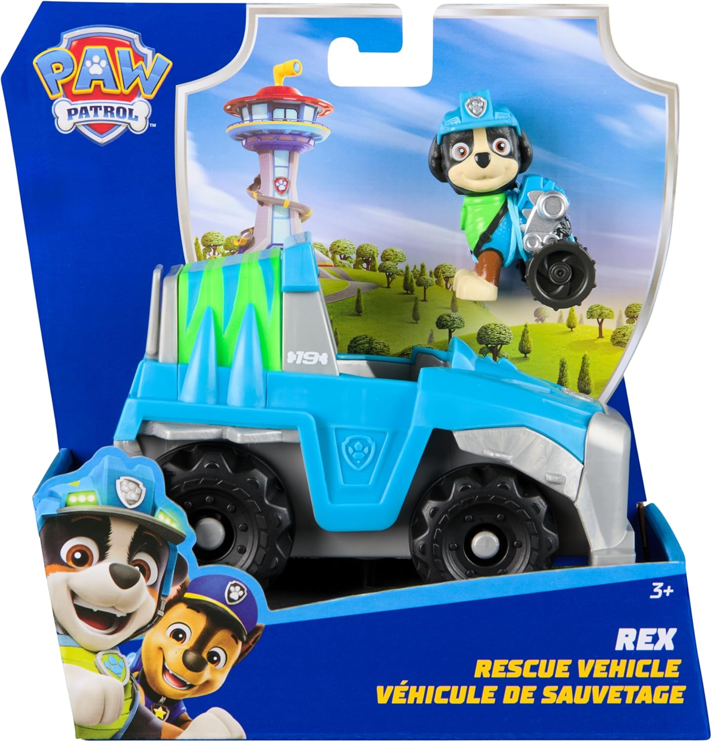 PAW Patrol, Rex&rsquo;S Dinosaur Rescue Vehicle, Toy Truck with Collectible Action Figure, Sustainably Minded Kids Toys for Boys & Girls Ages 3 and Up