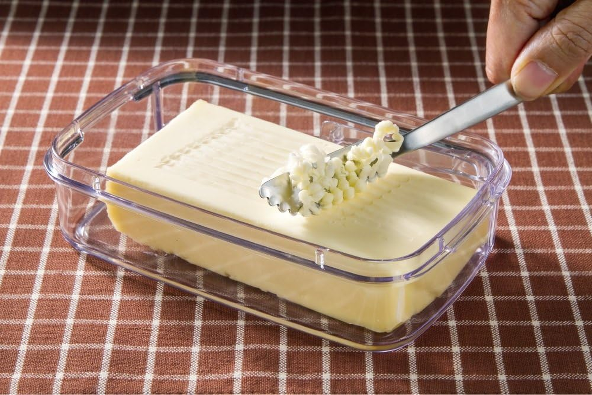 Skater PBJ1F Fluffy Knife Butter Case Basic Made in Japan Yellow image number 2