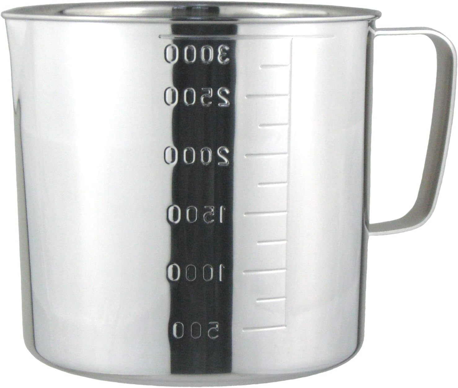 Nagao 802000 Tsubamesanjo Measuring Cup, 6.8 Fl Oz (2,000 Ml), 18-8 Stainless Steel, Made in Japan