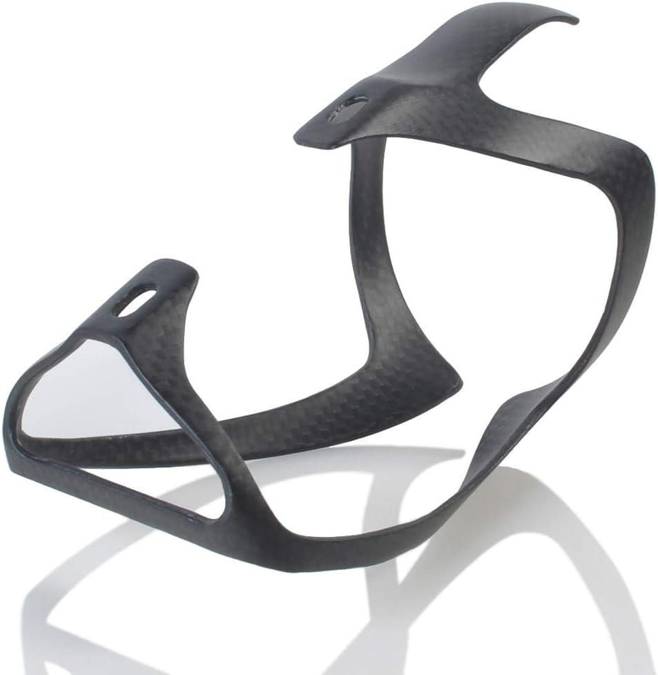 Thinktop Ultra-Light Full Carbon Fiber Bicycle Bike Drink Water Bottle Cage Holder Brackets for Road Bike MTB Cycling (2 Pieces Matt Black for Style C) image number 2