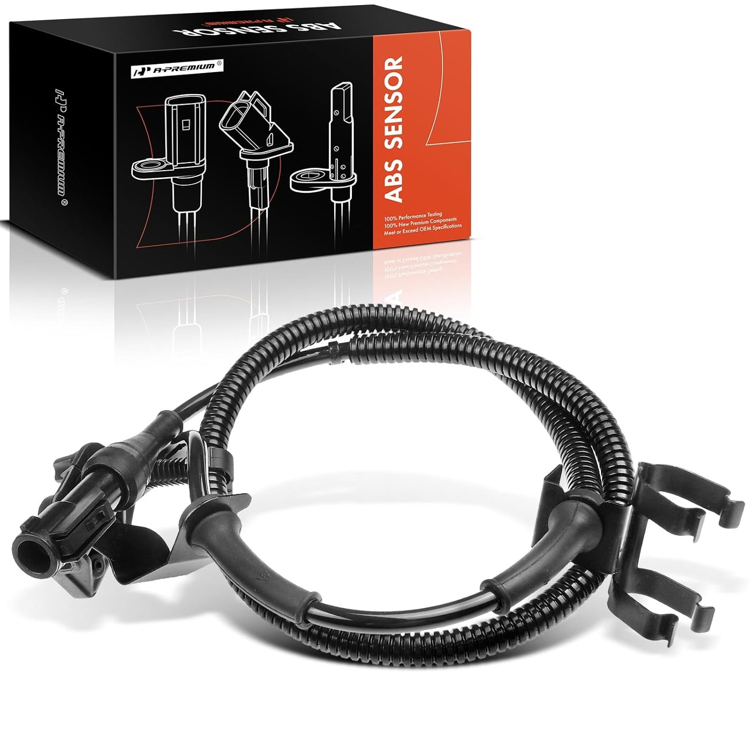 A-Premium ABS Wheel Speed Sensor Compatible with Jaguar Models - S-Type 2000 2001 2002 - Rear Left Driver Side, Replace# XR853277 image number 3