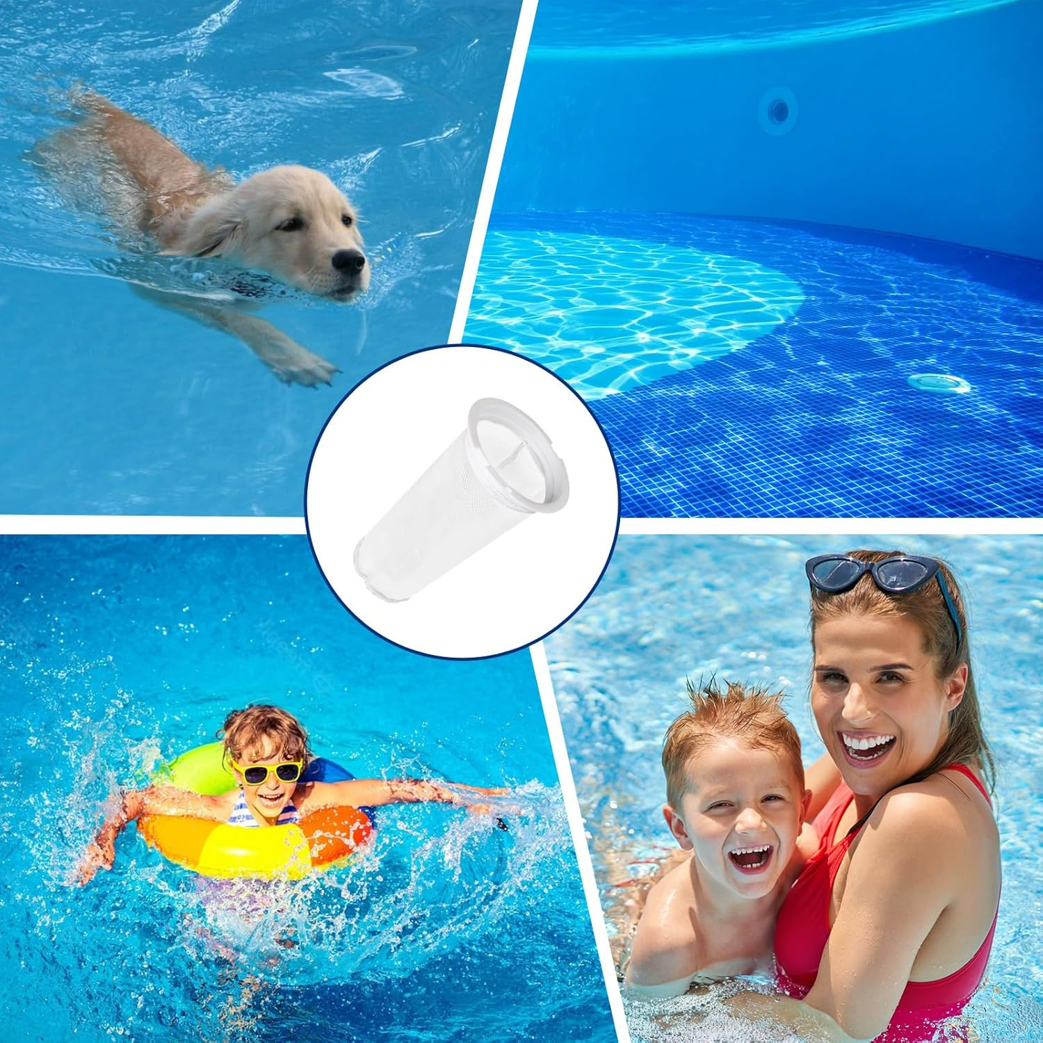 Earthtec Fine Mesh Bag 004152451700,Replacement for Paramount Pool Filter Skimmer Meshs Basket Net Screen, 600 Micron, Fits for Paraskim EDC and DDC Debris Cannister image number 1