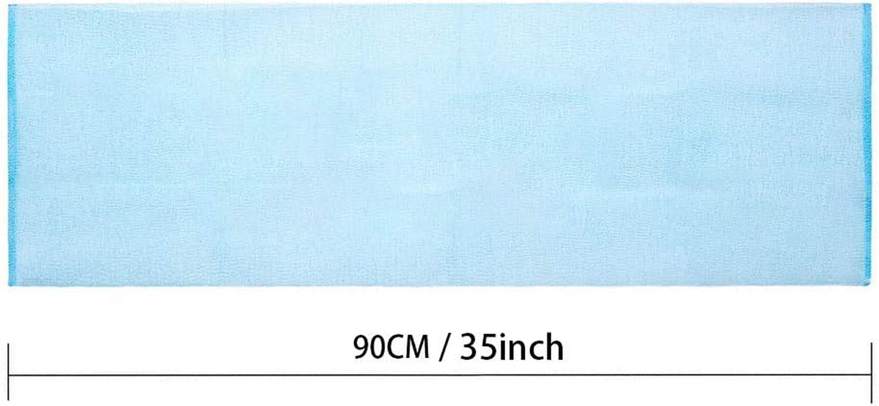 ARCH&M Exfoliating Washcloth Towel Japanese Washcloth Nylon Bath Wash Towel Korean Exfoliating Towel Beauty Washcloth Sponge Loofah Body Scrub Back Scrubber for Shower Cloth 3 Pack by (Blue X 3) image number 3