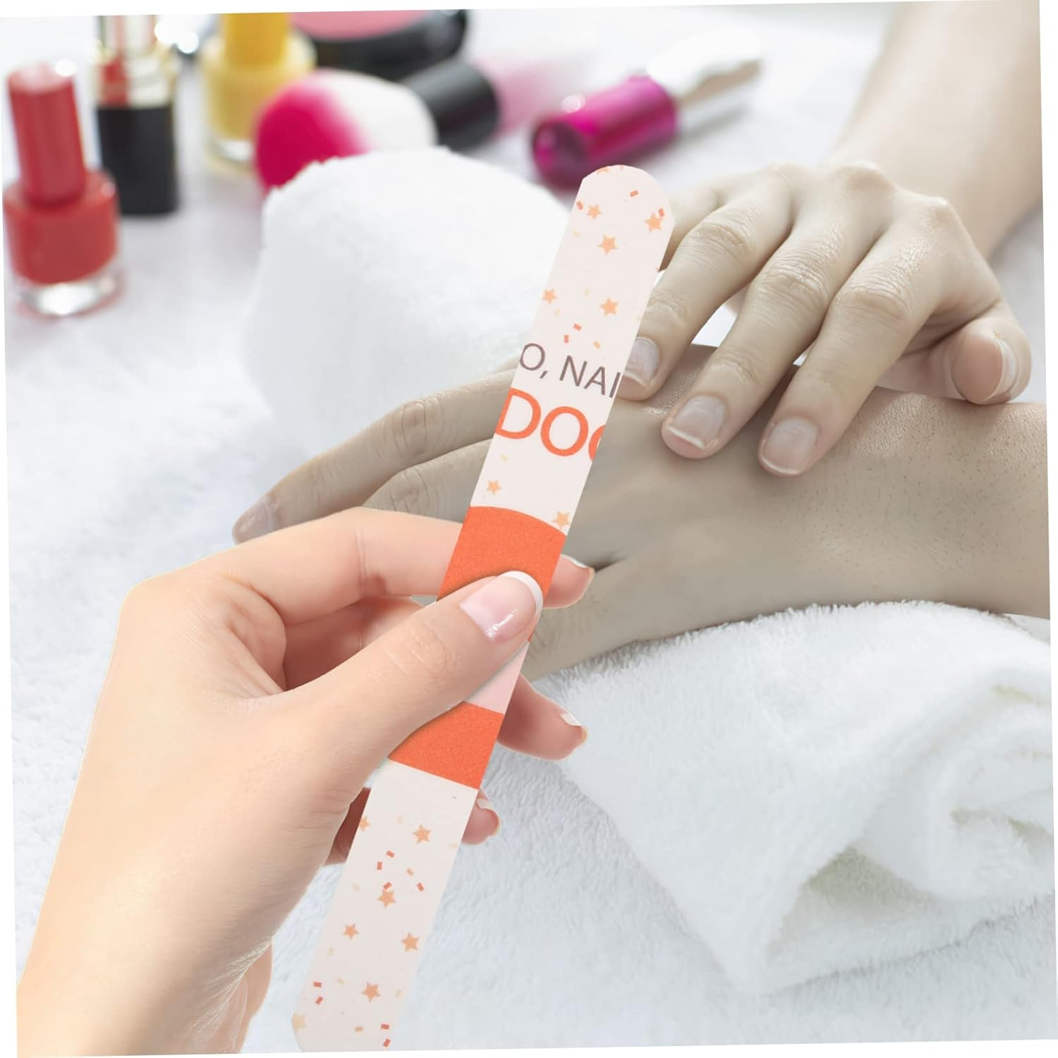 LOORGVEL 12Pcs Animal Nail Files Kit Double Sided Buffer Blocks for Manicure Pedicure image number 4