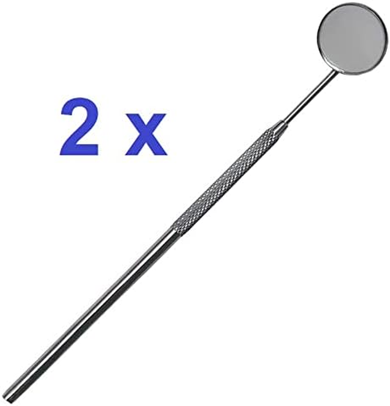 Dental Mouth Teeth Inspection Mirror &ndash; anti Fog Oral Curve Angle Dentist Tool &ndash; 2 Pcs Pack by DMX INTL image number 3