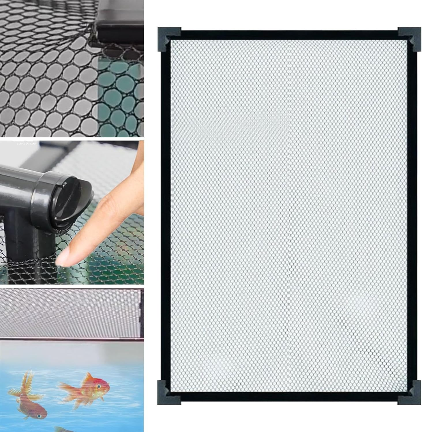 Baoblaze Aquarium Screen Net, Mesh Screen Net, Durable DIY Replacement Net, Aquarium Top Cover, Air Screen Net, Anti-Bounce Aquarium Screen image number 5