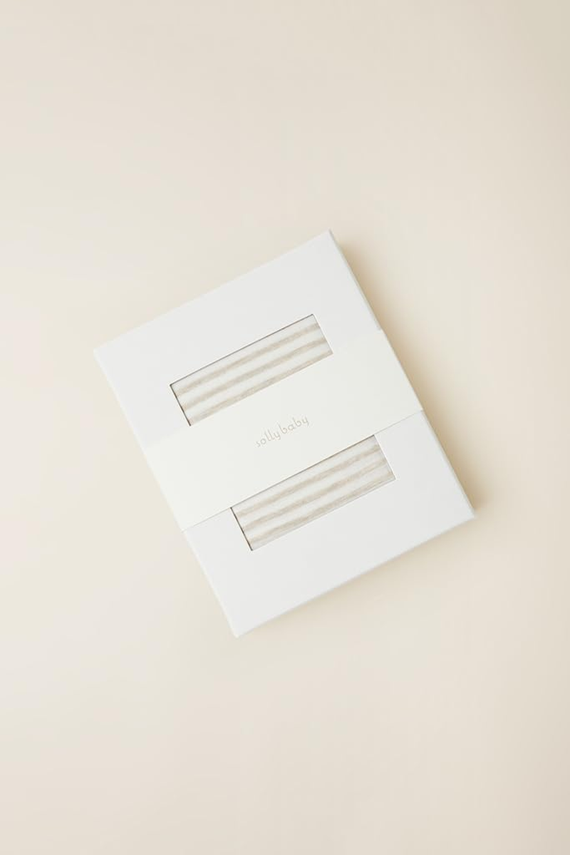 Solly Baby Wrap Carrier, for Newborn to Toddler 8-25 Lbs., Buttery-Soft & Lightweight Fabric, Reduce Crying & Increase Connection, Postpartum Essential, New Mom Gifts, Driftwood Stripe