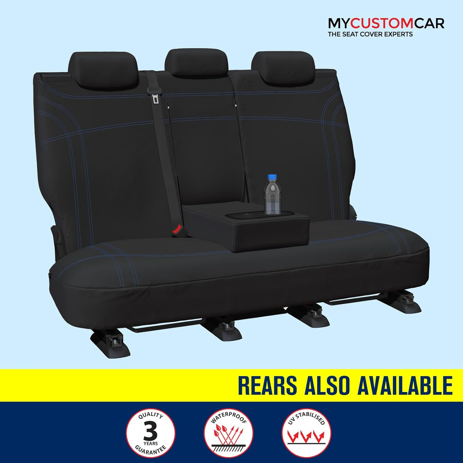 Ford Ranger PX Dual Cab 2011-2022 Neoprene Front Car Seat Covers Waterproof Custom image number 4