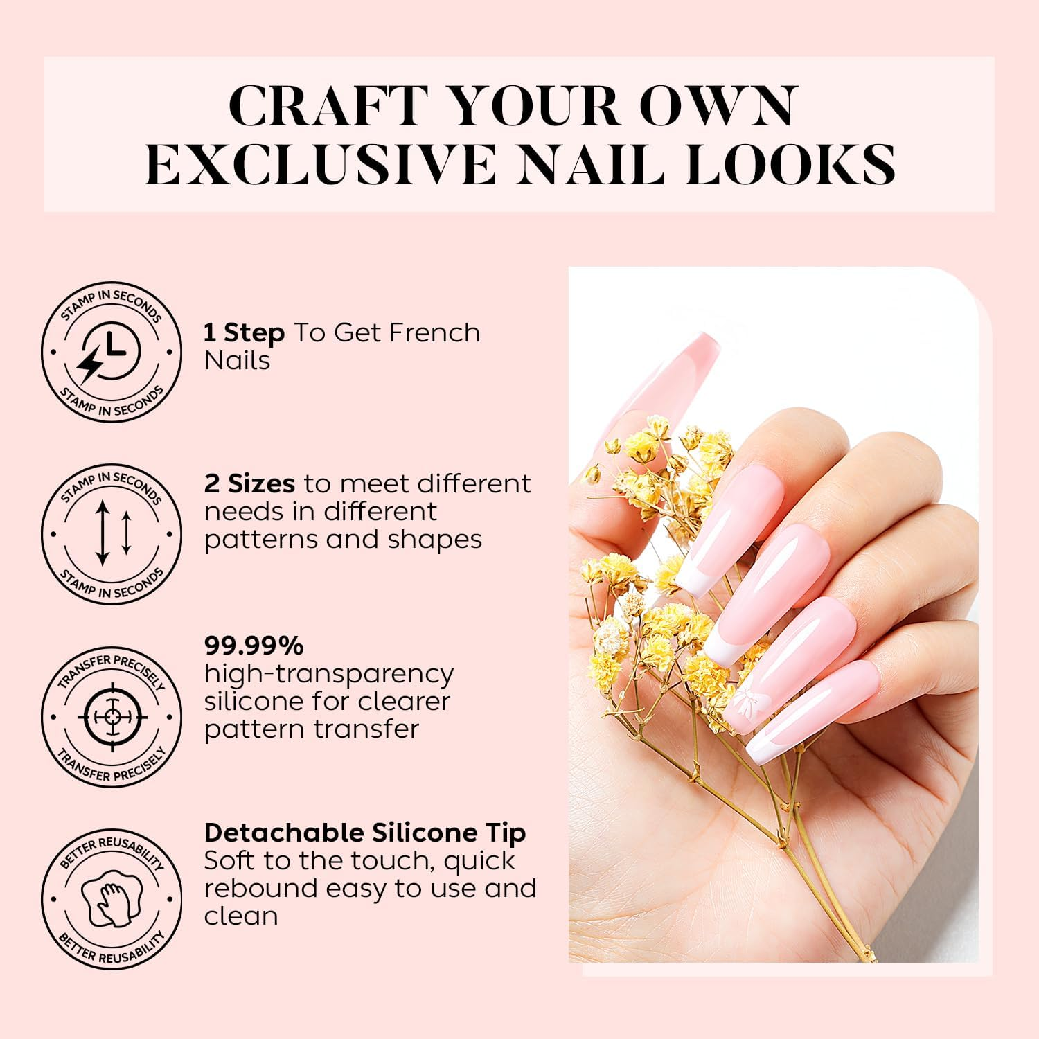 AIMEILI French Tip Nail Stamp image number 2