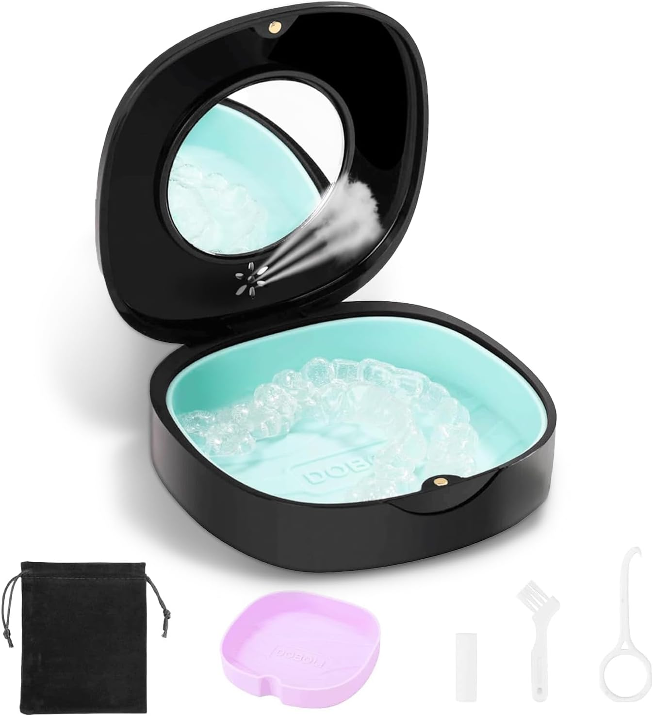 Doboli Slim Aligner Case with Vent Holes, Compatible with Invisalign, Night Guards, Mouth Guards, Retainer Case