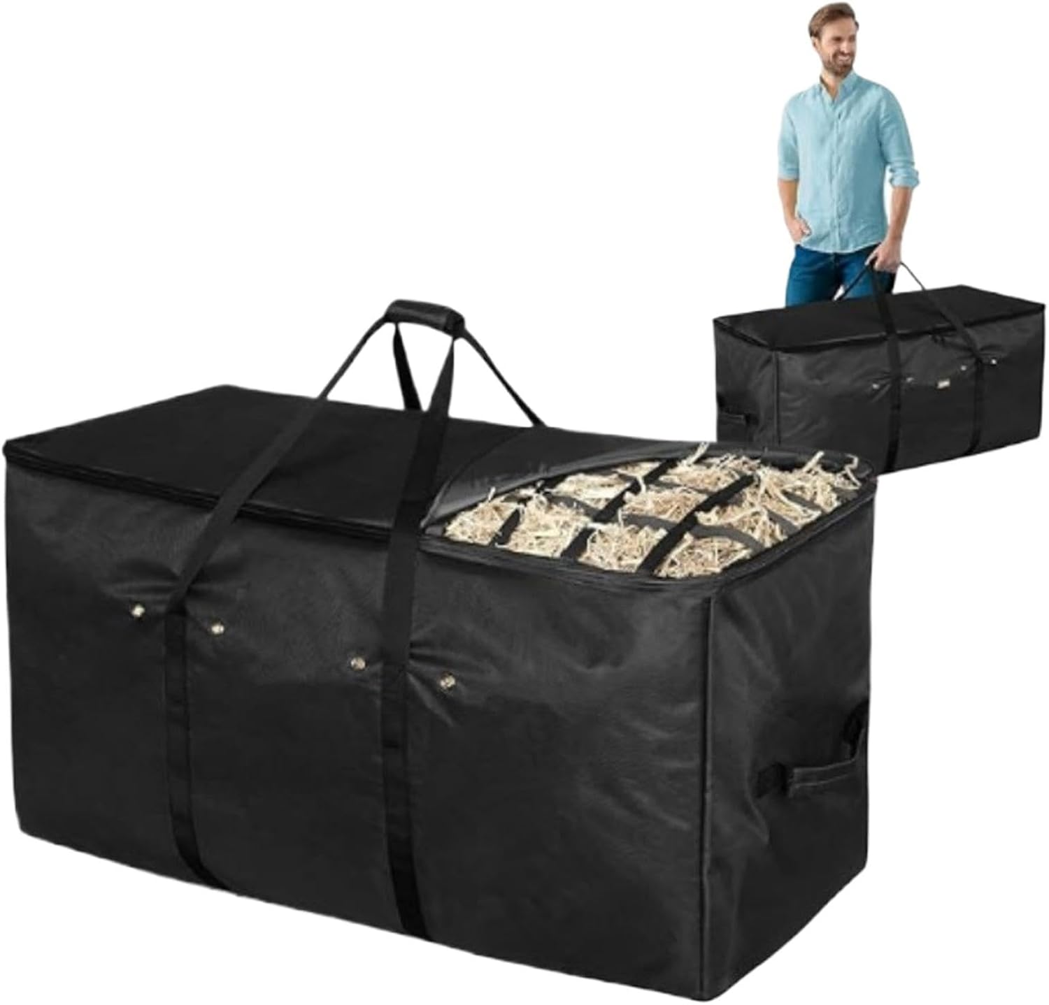 Oxford Oxford Hay Bale Storage Bag Maintenance Bag | Waterproof and Extra Large Hay Storage Container for Transport and Protection image number 2