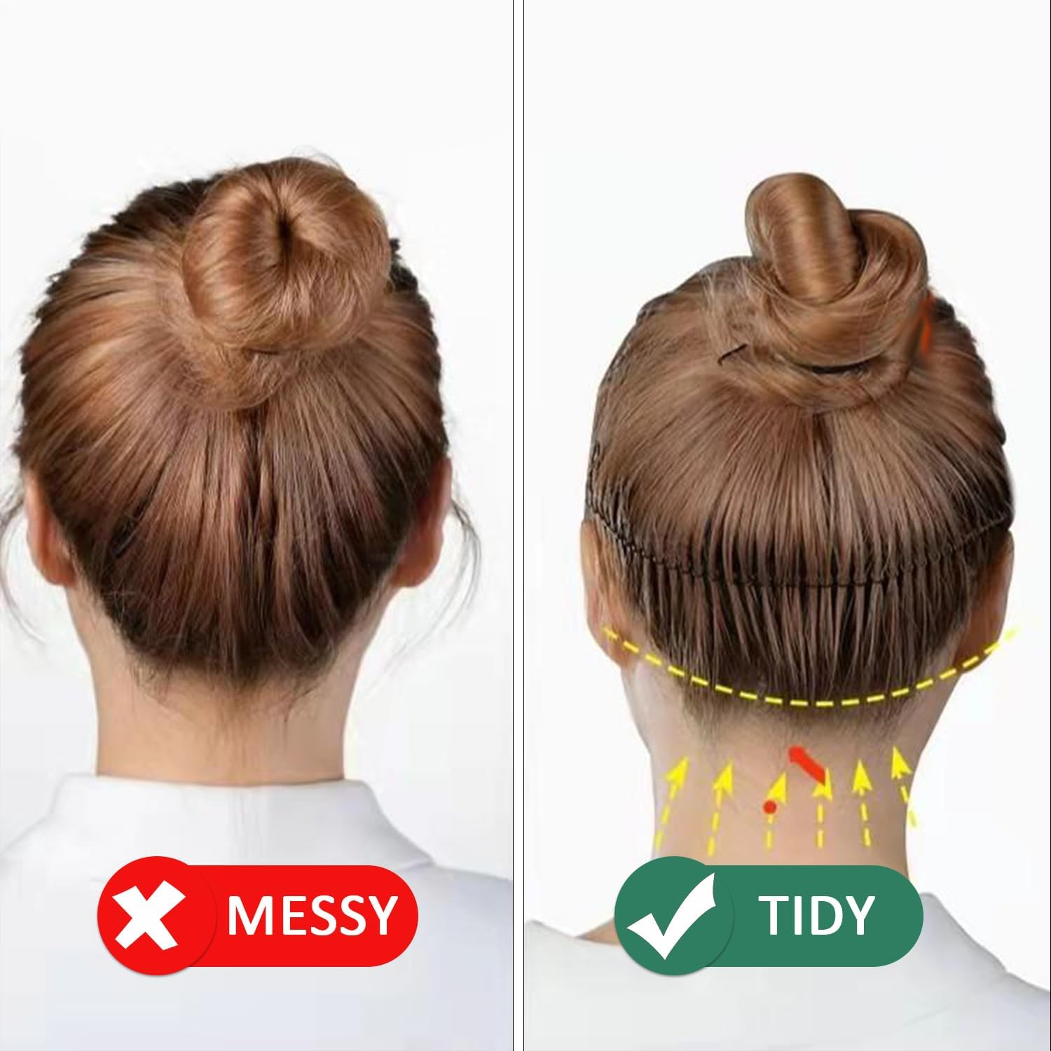 3 Broken Hair Combs and 1 Wavy Headband, Fixed Invisible Combs for Bangs, Flexible and Stretchy Hair Accessory Set, Suitable for Washing, Make-Up and Going Out. image number 4