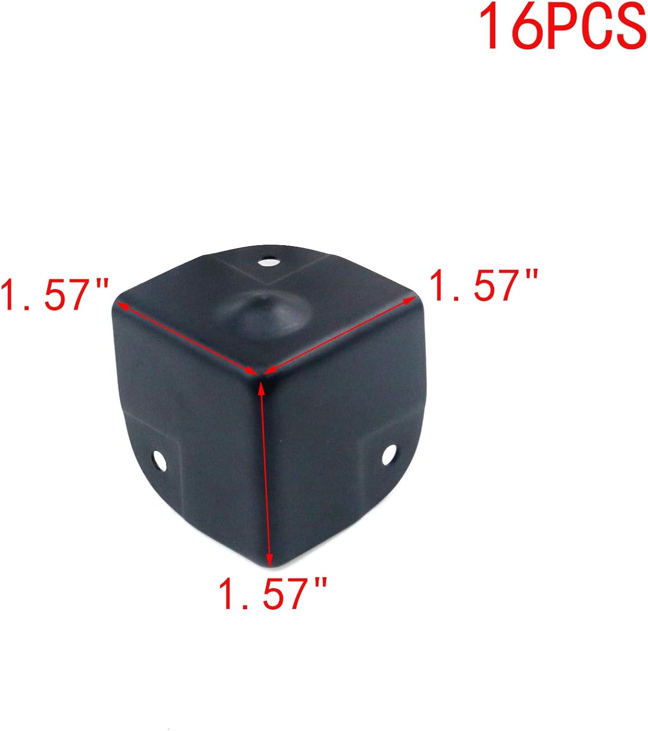 MY MIRONEY 1.57" Metal Corner Protectors Black Cabinets Speaker Corner Edge Protectors Case Box Cabinet Corner Protectors Guards with Screws Pack of 16 image number 4