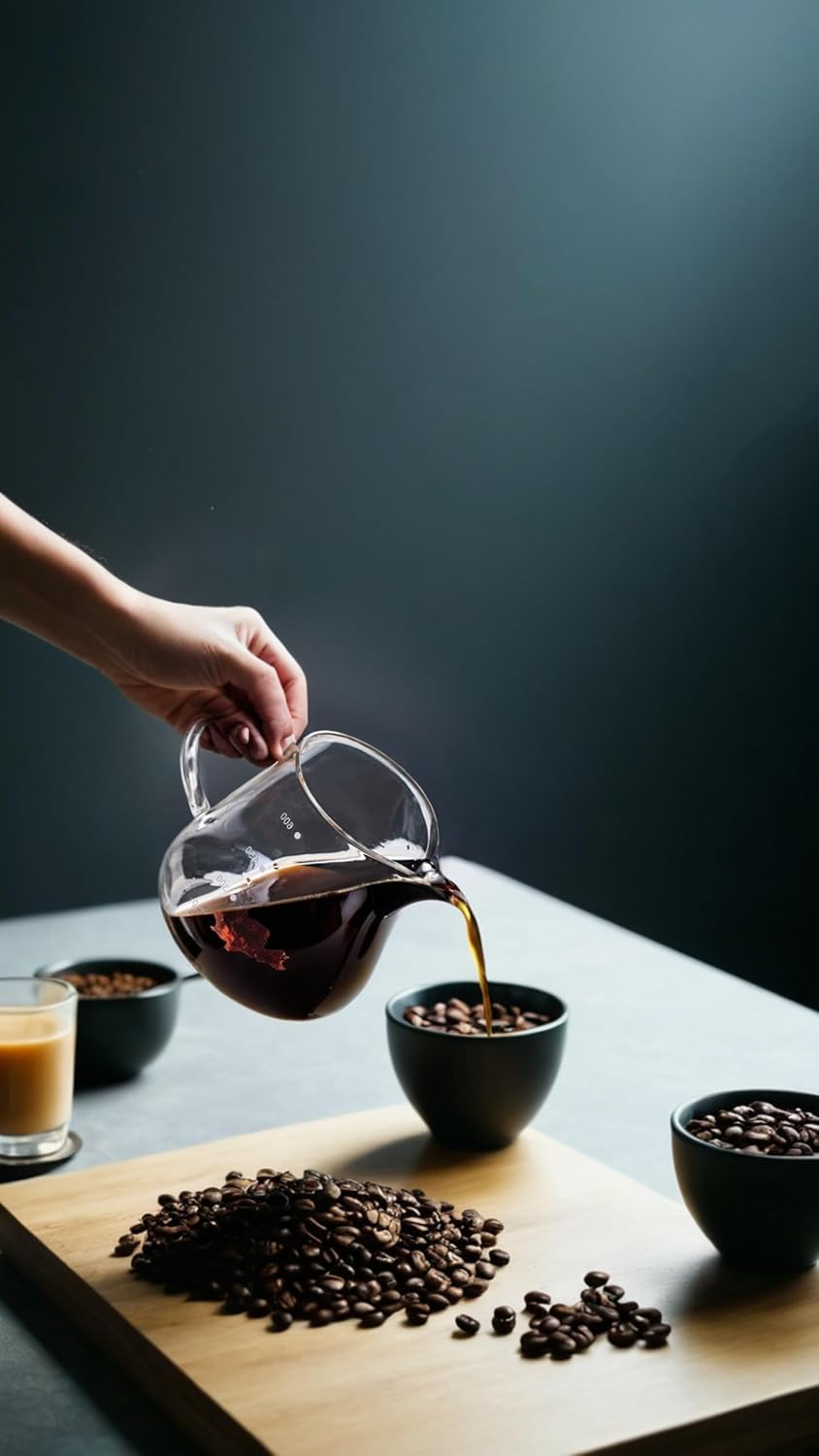 Juice Ly Every Time with 600M Glass Drip Coffee Maker Coffee Pot , Easy Pour, Dishwasher Safe, Includes Filter image number 4