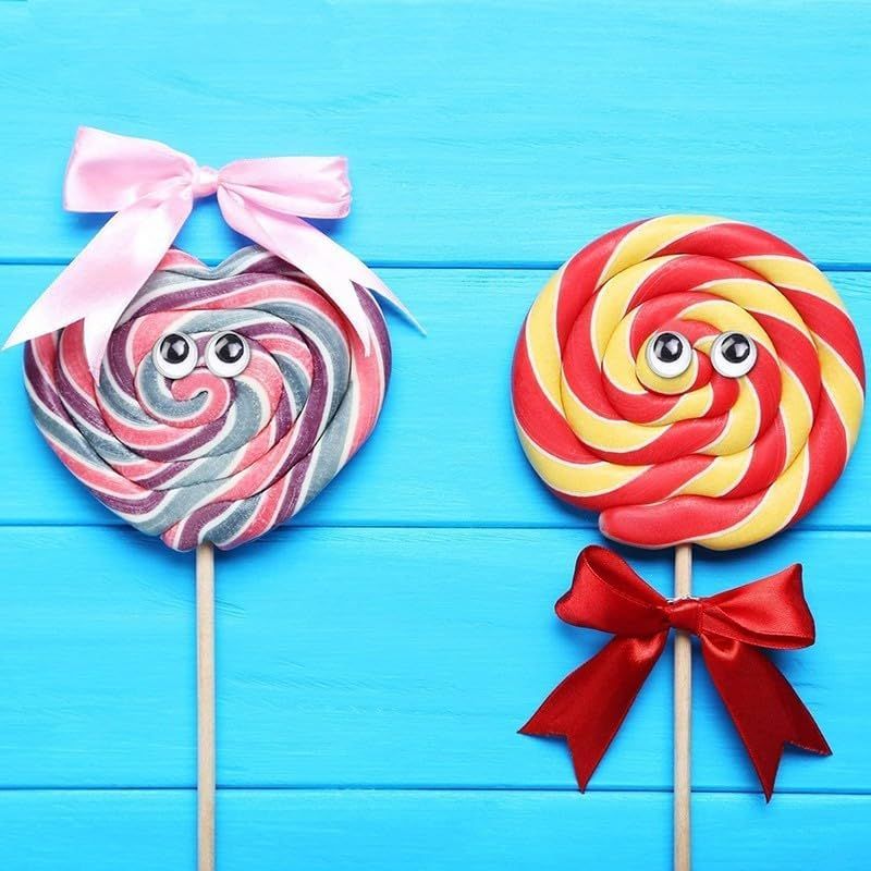 AIMALL 700X Premium Google Googly Eyes with Adhesive Back, Joggle Moveable Black Eye Wiggly Craft Stick on Adhesive - Perfect for Kids and Holiday Decorations image number 6