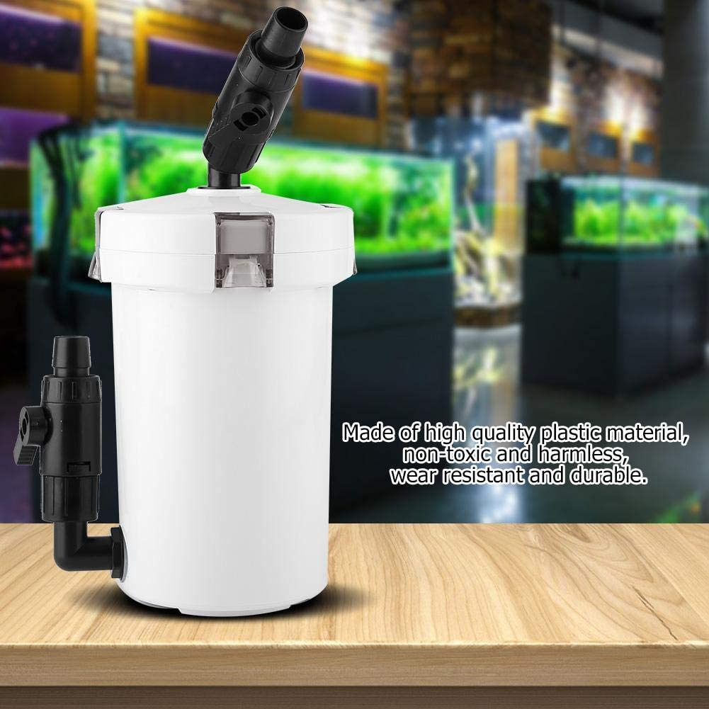 Aquarium Canister Filter, Aquarium Fish Tank External Canister Filter with Pump Table Mute Filters Bucket-High Effeciency/Enery-Saving/Low Noise External Canister Filter for Fish Tank (HW-602) image number 6