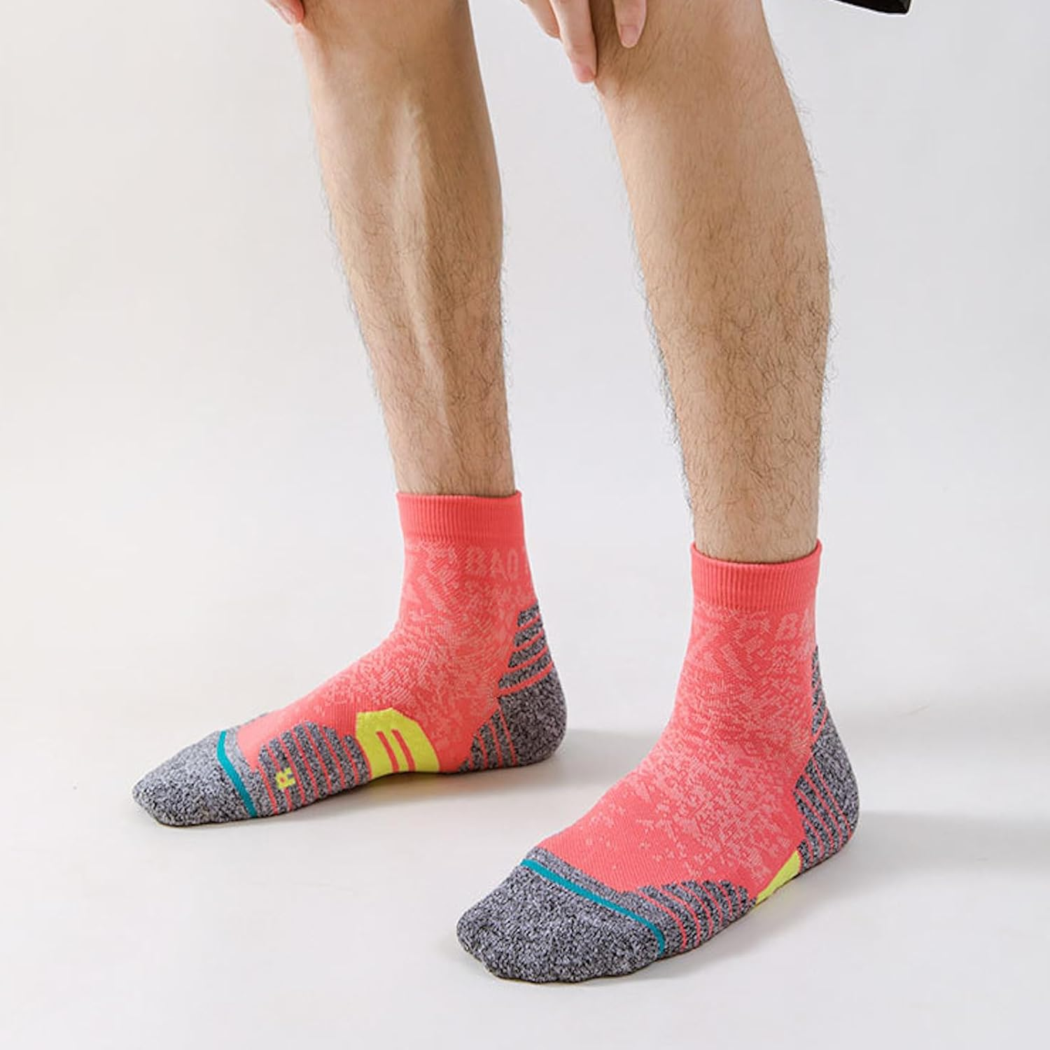 2/3 Pairs Ankle Socks Men Women Breathable Cotton Cushion Tab Crew Socks Wicking Non-Slip Athletic Trainer Socks X131 image number 1