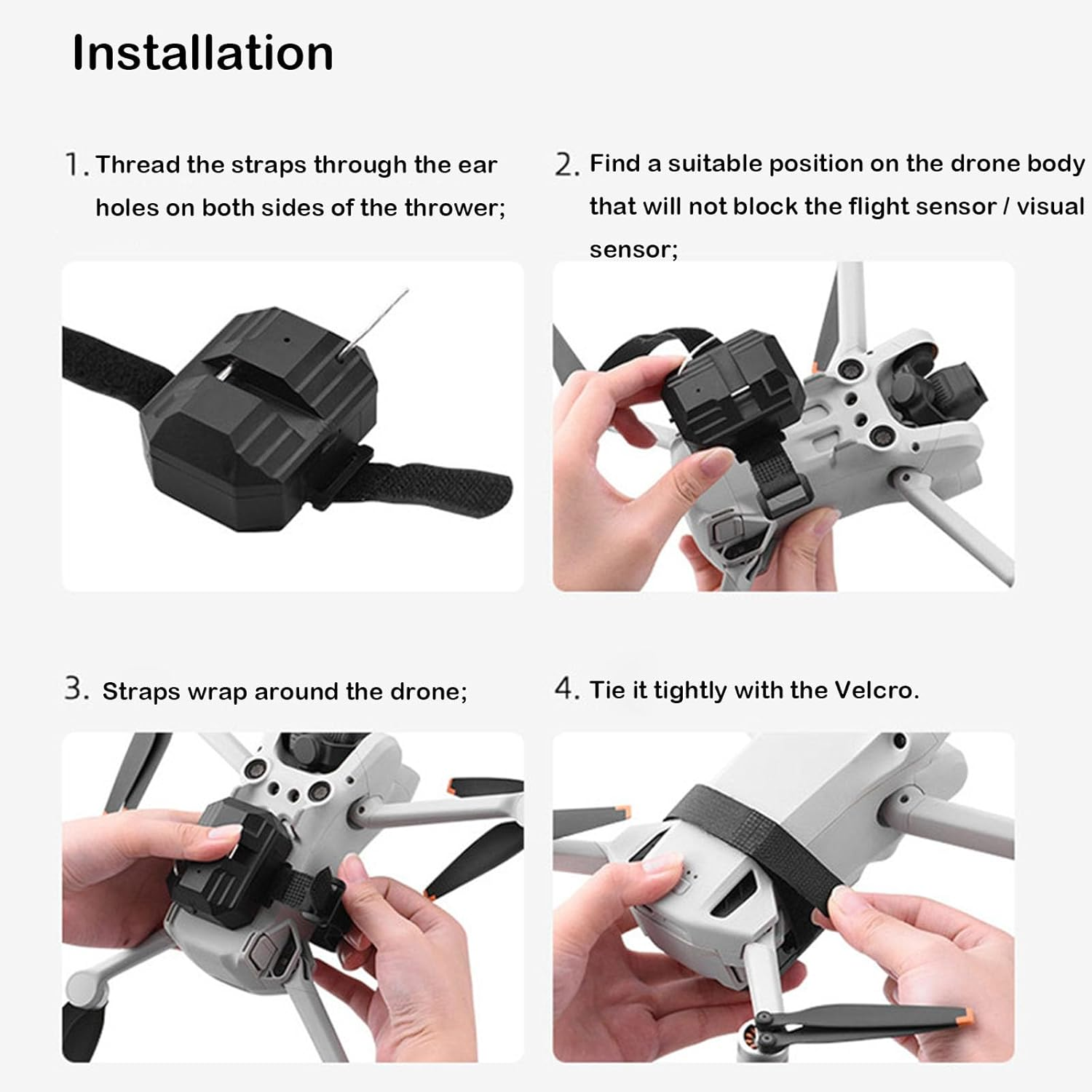 LICHIFIT Drone Airdrop System Universal for DJI Mavic 3 / Mini 3 Pro/Mavic Air 2 / Air 2S / Mavic Pro Drone Thrower Transport Delivery Release Dropping Device image number 3