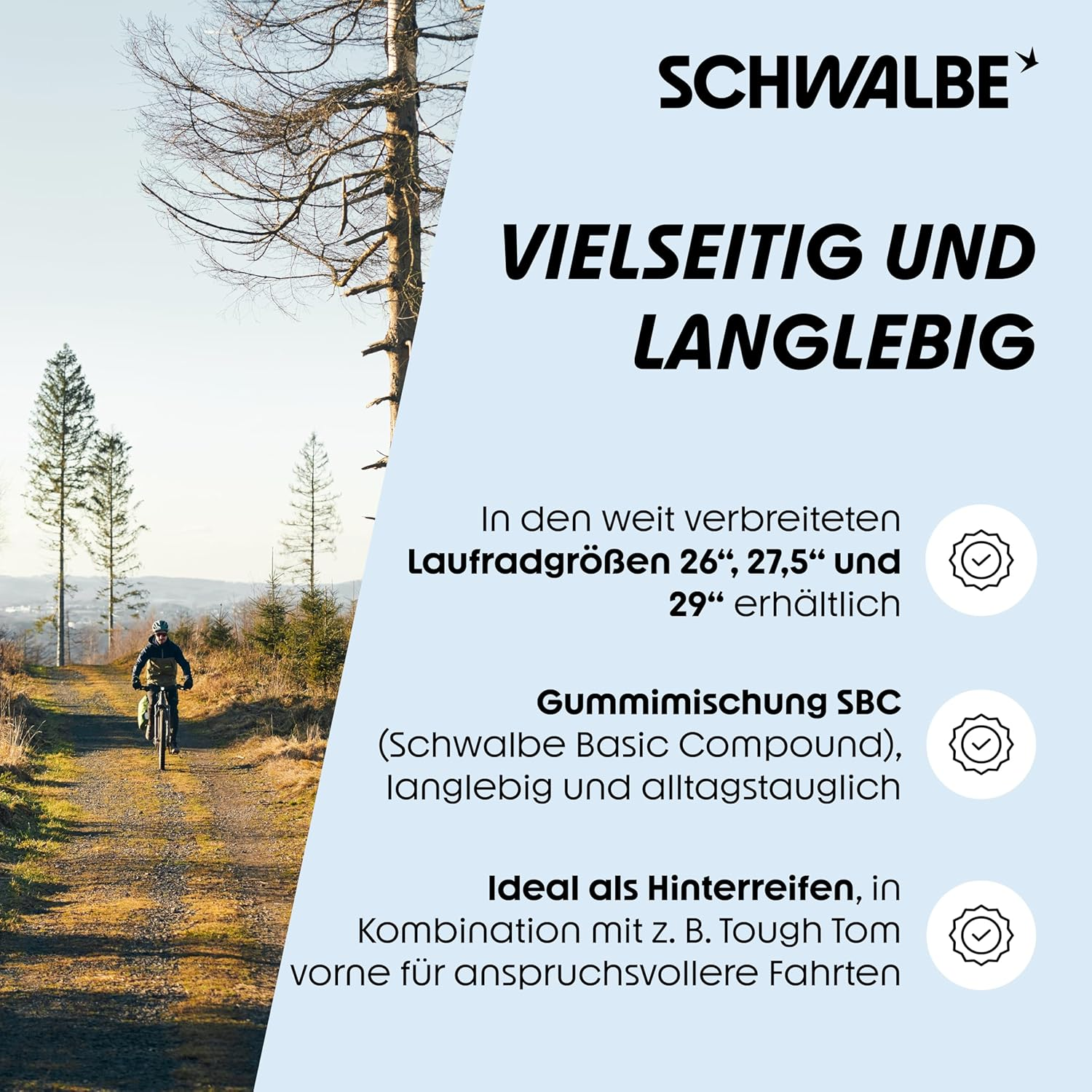 Schwalbe Rapid Rob K-Guard Tyre, Black image number 3