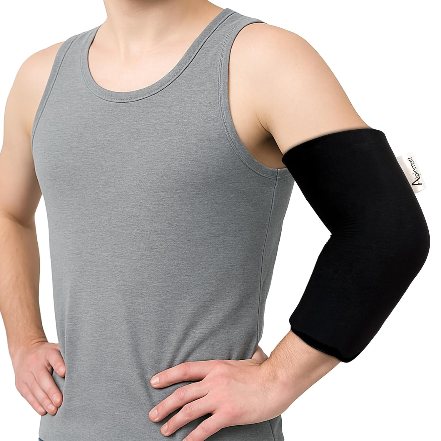 Elbow Ice Pack Wrap Reusable Gel Ice Sleeve for Arm Injuries, Tendonitis & Tennis Elbow, Flexible Hot Cold Compression Ice Sleeve for Pain Relief & Recovery, Fits for Both Arms image number 3