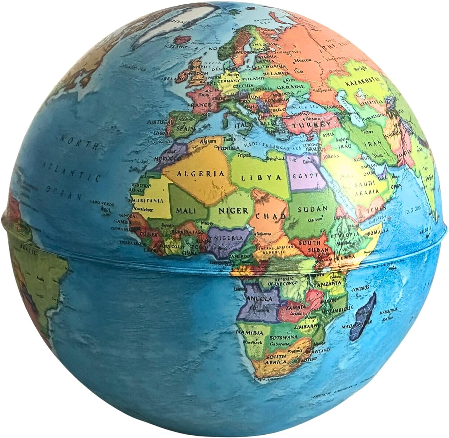 EXERZ 10Cm Mini Globe (Wildlife) with Money Box Built-In - English Card