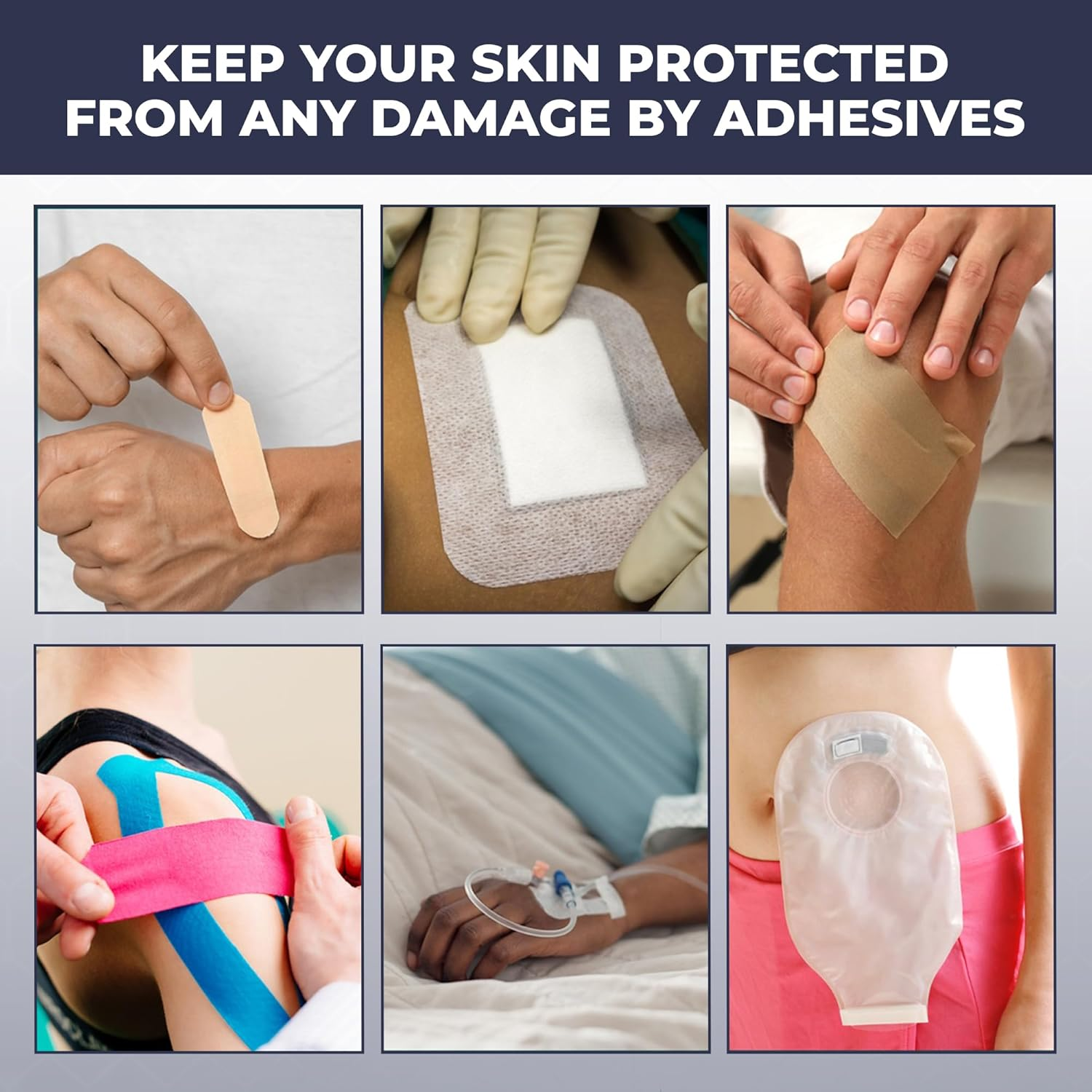 Adhesive Barrier Wipes | Pack of 50 Pads | Skin Protective Barrier Wipes | Improves Tacky Effect of Attachments on Skin | Non Sting | Acetone Free image number 3