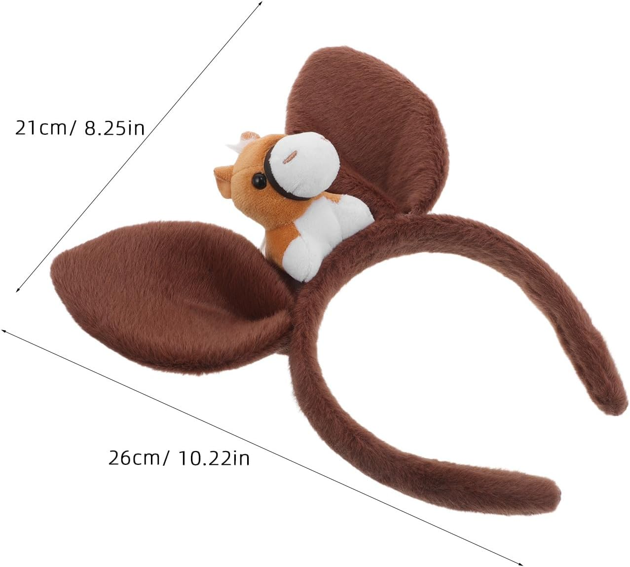 TEHAUX Farm Animal Horse Headband - Costume Hair Accessories - Plush Horse Ear Cartoon Headwear - Funny Animal Ears Headband for Farm Themed Events image number 2