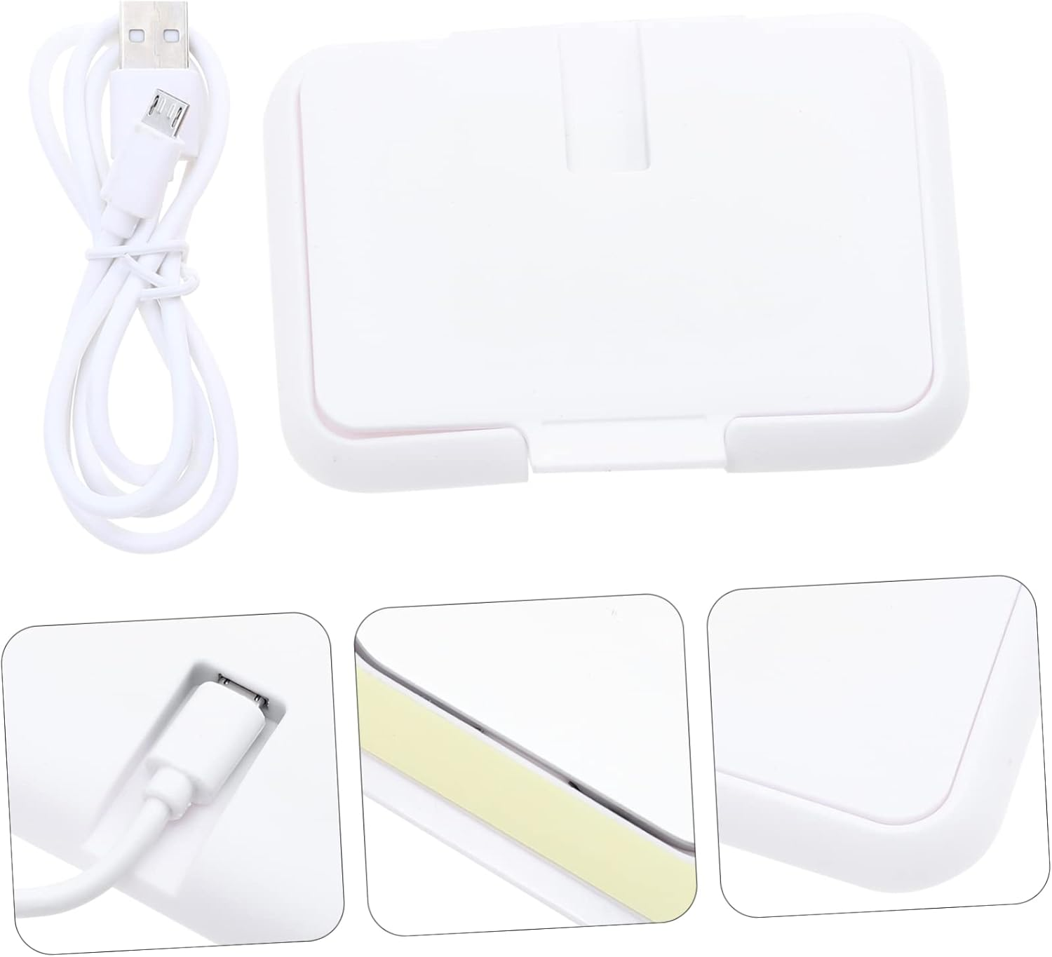 DECHOUS Portable Wet Tissue Warmer Box with Constant Temperature Heating for Wipes Convenient Household and Car Use Keeps Wipes Fresh Moist and Warm for Comfortable Diaper Changes image number 2