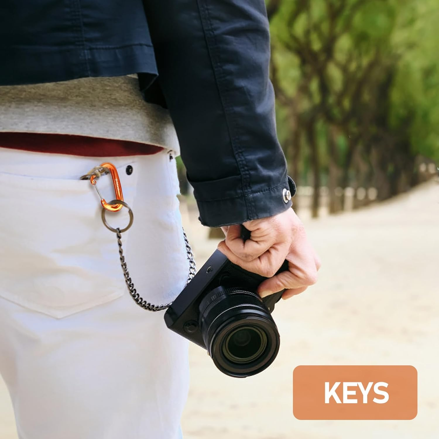 L-Rover 12 Kn Aluminum Wire Gate Carabiners 2 or 4 Pack- Heavy Duty, 2,645-Pound Rating for Hammocks, Rv,Fishing,Locking Dog Leash and Harness, Camping, Photography, Key Chains,Hiking & Utility image number 5