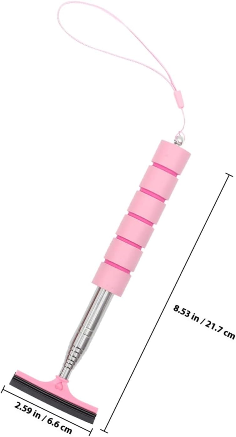 POPETPOP 3Pcs Retractable Side Mirror Squeegee and Car Windshield Cleaner Tool Set with Telescopic Handle, Multi-Color for Automotive Exterior Glass Cleaning and Rear View Mirror Care image number 2