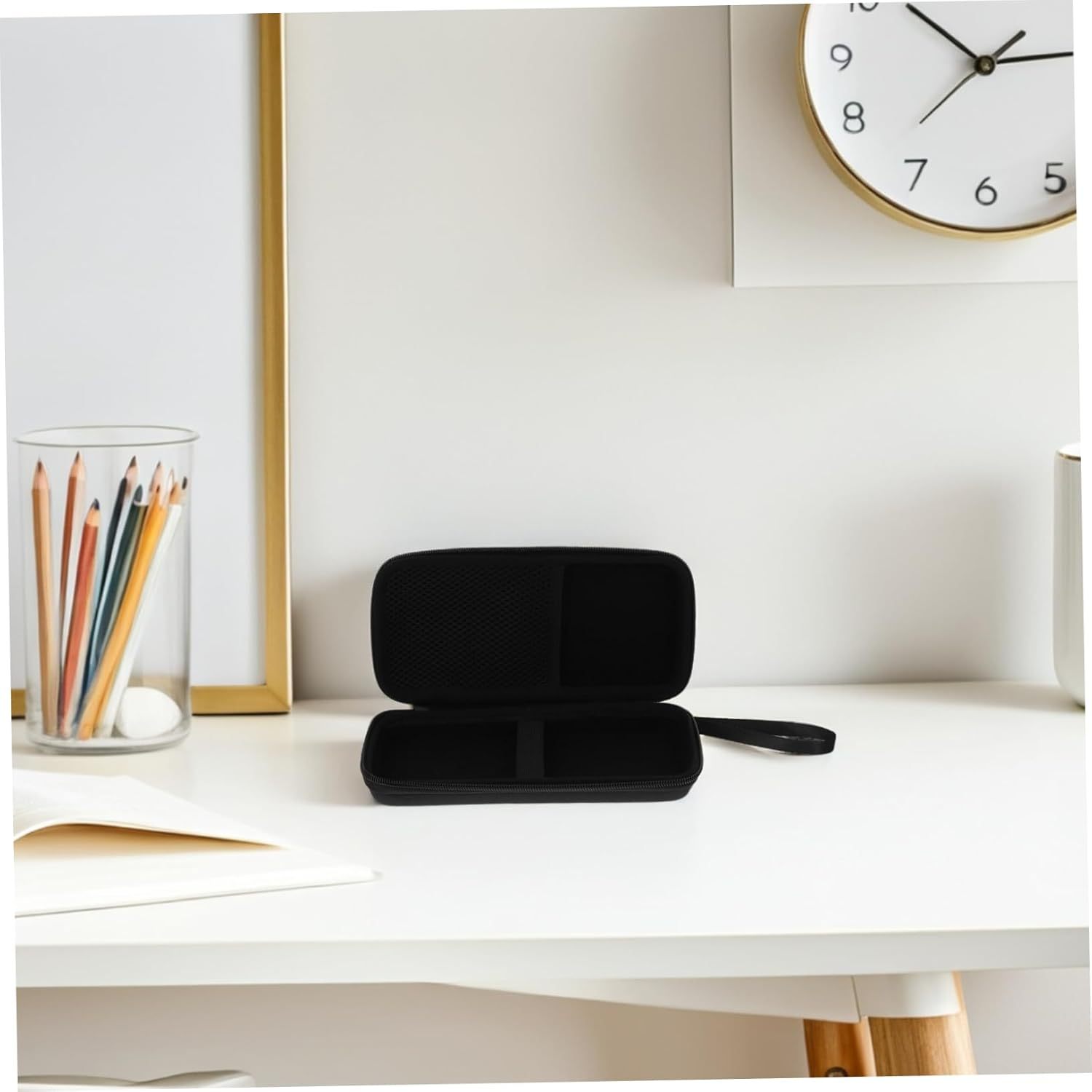 HOMSFOU Calculator Protective Case Large Capacity Mesh Pocket for Accessories Travel-Friendly Fits Ti- plus Graphing Calculator Pouch image number 5