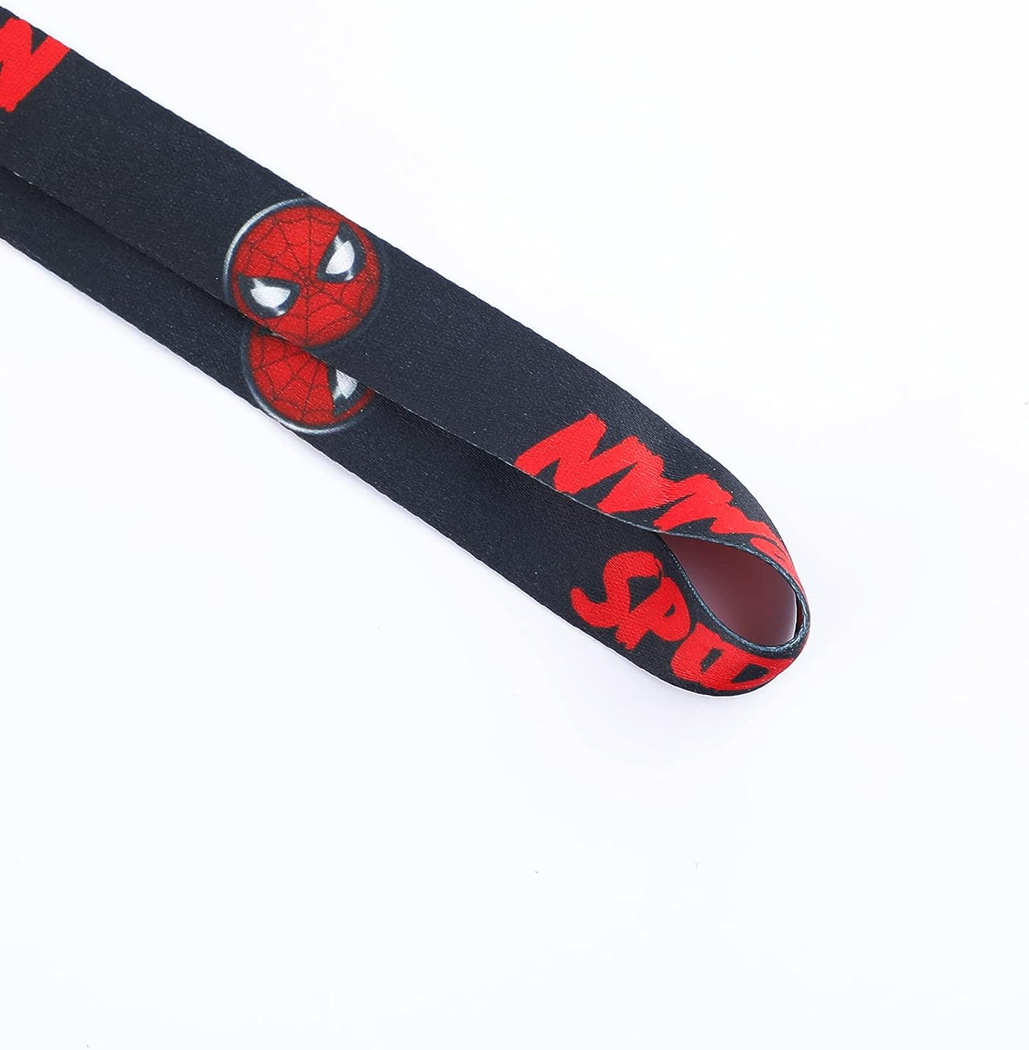 Superhero Spider Anime Lanyard with ID Card Badge Holder Classic Movie Fans Anime Wristlet Lanyards for Keys Keychain Accessories