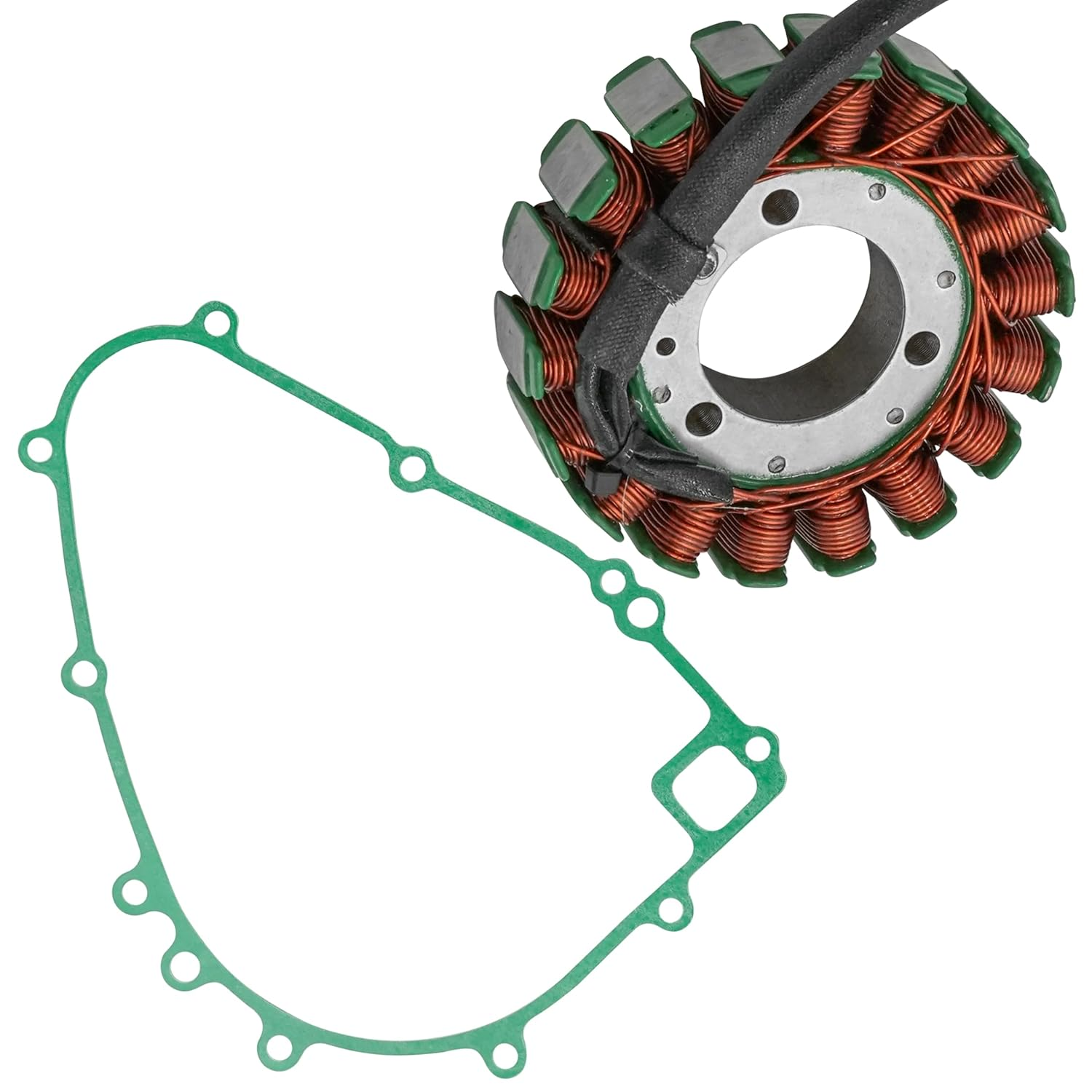 Caltric Stator & Gasket Compatible with Kawasaki Bayou 300 Klf300C KLF 300C 4X4 1989 1990 1991 1992-2005 image number 2